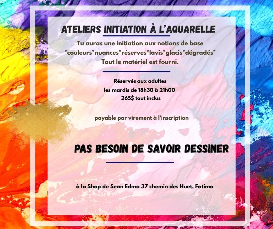 Aquarelle cours pour adulte